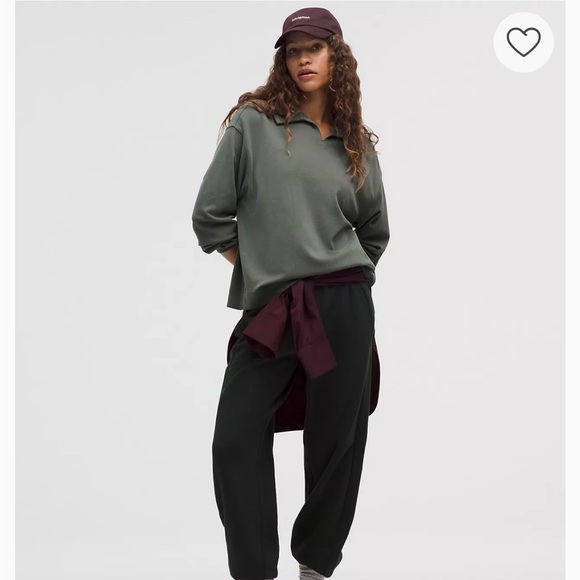 lululemon athletica Sweaters - NWT $138 Softstreme Pique Oversized Long-Sleeve Polo Shirt Sz small